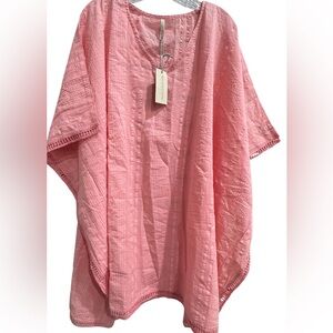 Pink Textured Women's Top